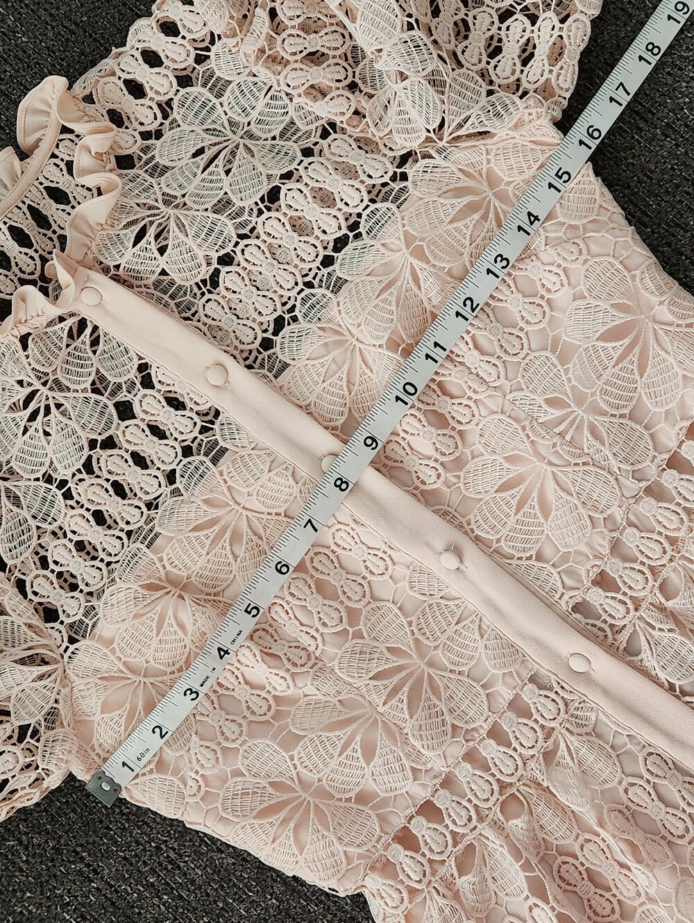 🆕️ 🍑Antonio Melani🍑 - Bruna Peachy Blossom Lace Button-Front Dress - Picture 14 of 16